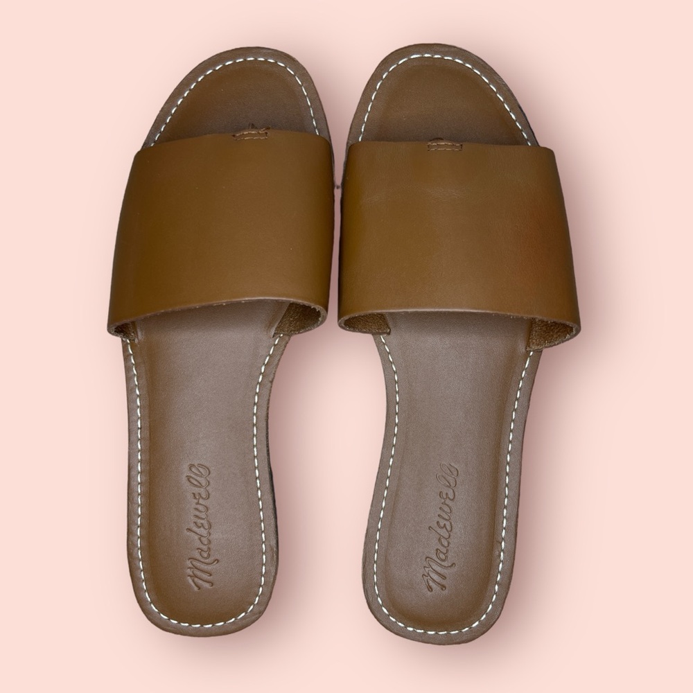 MADEWELL | BROADWALK POST SLIDE SANDAL | NO BOX